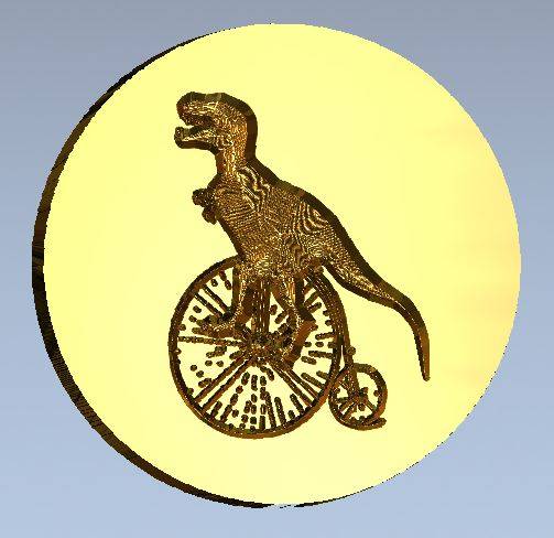 T-Rex Velocipede Wax Seal Stamp