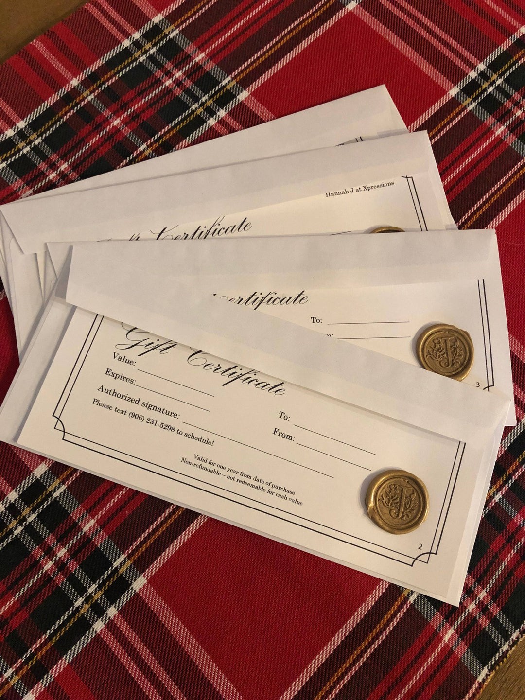 Thank You Notes + Gift Certificates