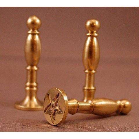 3/4" Brass Designs-LetterSeals.com