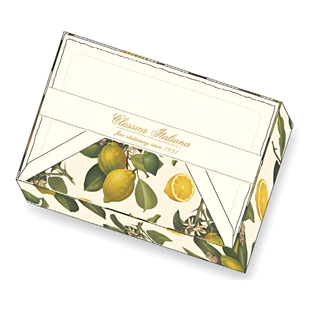 Amalfi Coast Lemon Notecards | Rossi 1931 Italian Stationery-LetterSeals.com