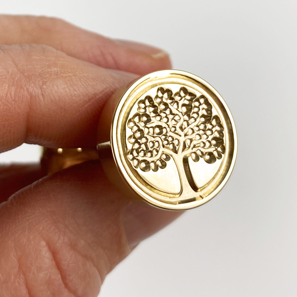 apple tree rubber stamp Apple Tree Wax Seal Stamp