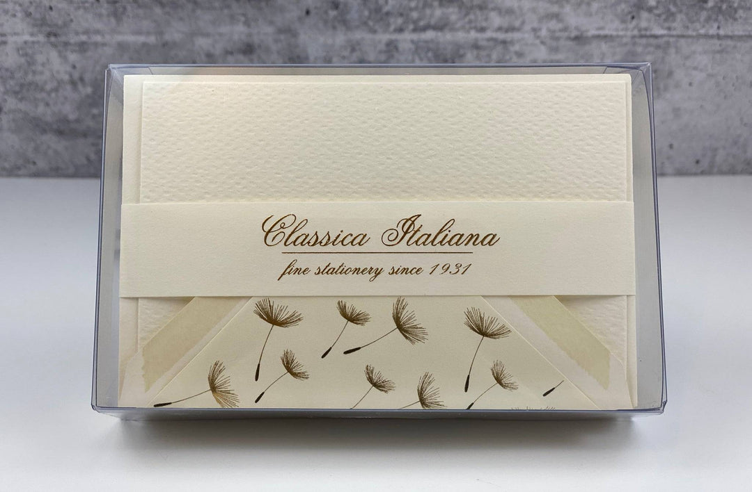 Blowing Seeds | Foil Stamped Note Cards | Rossi 1931 Italian Stationery-LetterSeals.com