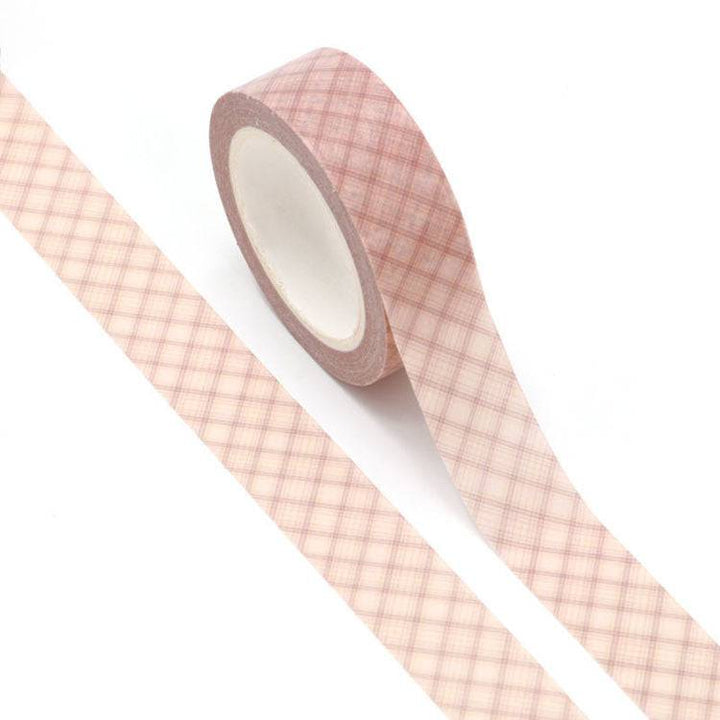 Brown Plaid Washi Tape-LetterSeals.com