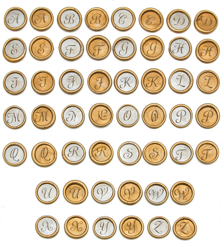 Calligraphy Style 3/4" Initial Wax Seal Stamp-LetterSeals.com