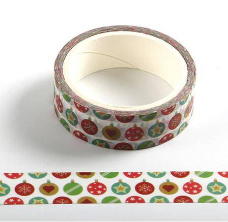 Christmas Ornaments Washi Tape-LetterSeals.com