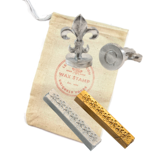 Classic Initial Wax Stamp + Wax Set- Made in USA- LetterSeals.com