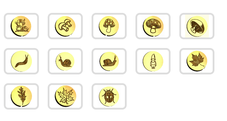 Fall Mushroom Design Stamp & Forager Colorway Sealing Wax Set- Made in USA- LetterSeals.com