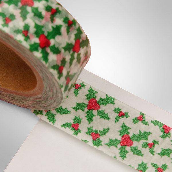 Holly Washi Tape-LetterSeals.com