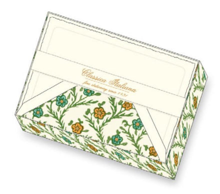 Juniper Note Cards | Giannini Pattern Italian Stationery-LetterSeals.com