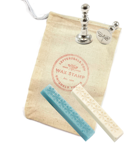 Mini Design Wax Stamp + Wax Set- Made in USA- LetterSeals.com