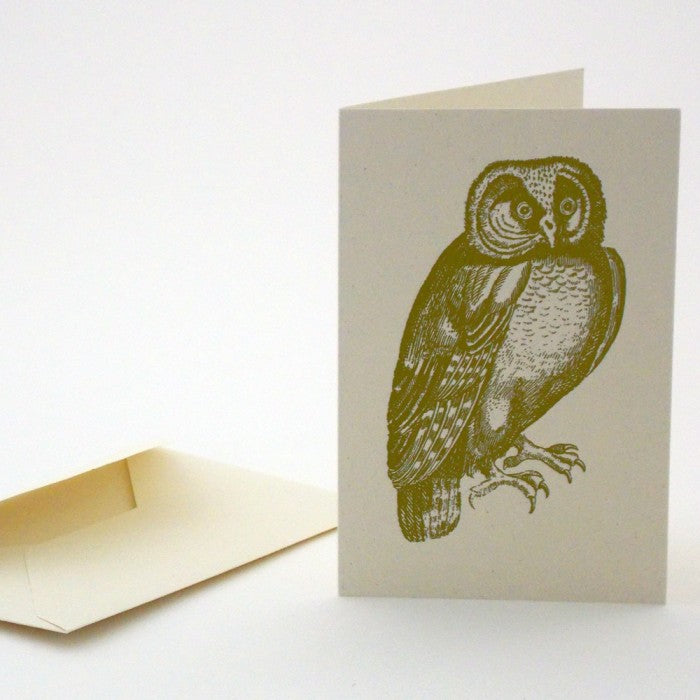 Owl 18th Century 10 Note Card Set| Rossi 1931 Italian Stationery-LetterSeals.com