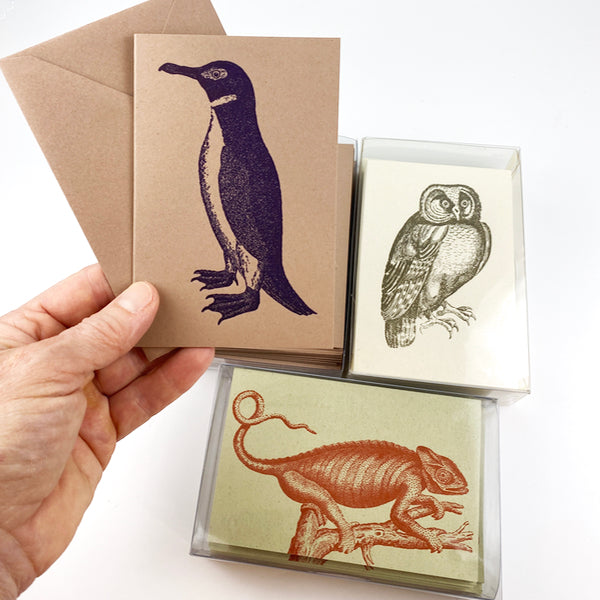 Penguin 18th Century 10 Note Card Set| Rossi 1931 Italian Stationery-LetterSeals.com