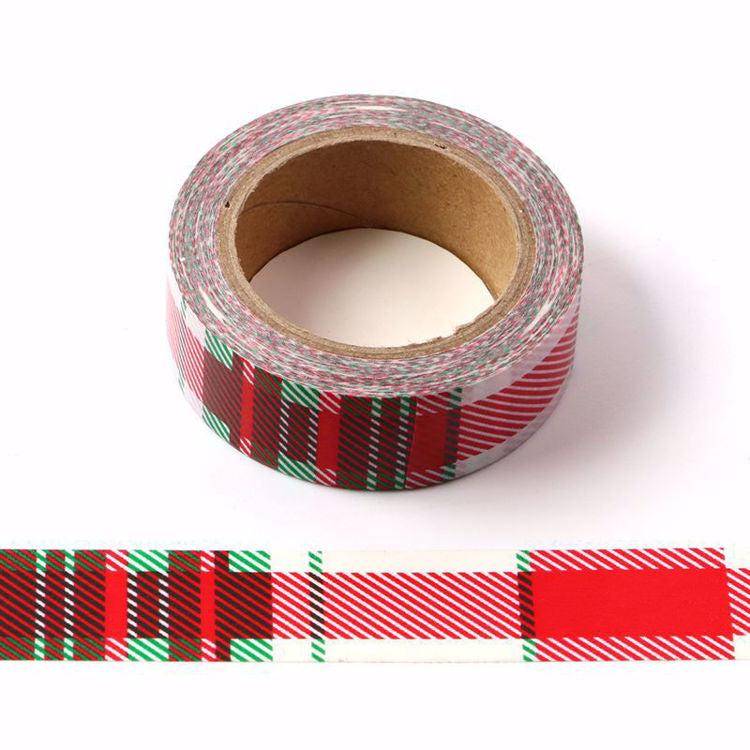 Red and Green Stripe Washi Tape –