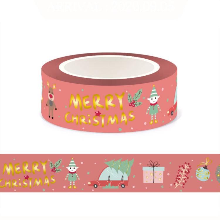 Retro Christmas Washi Tape-LetterSeals.com