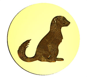 Sitting Ferret Wax Seal Stamp- Made in USA- LetterSeals.com