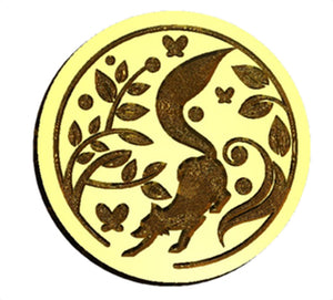 Sneaking Forest Fox Wax Seal Stamp- Made in USA- LetterSeals.com
