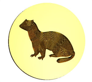 Standing Ferret Wax Seal Stamp- Made in USA- LetterSeals.com