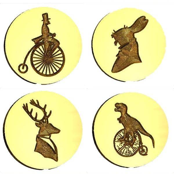 SteamPunk + Analog Design Wax Seal Stamps- Made in USA- LetterSeals.com