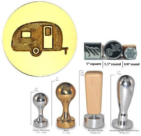 Vintage Retro Camper Trailer Wax Seal Stamp