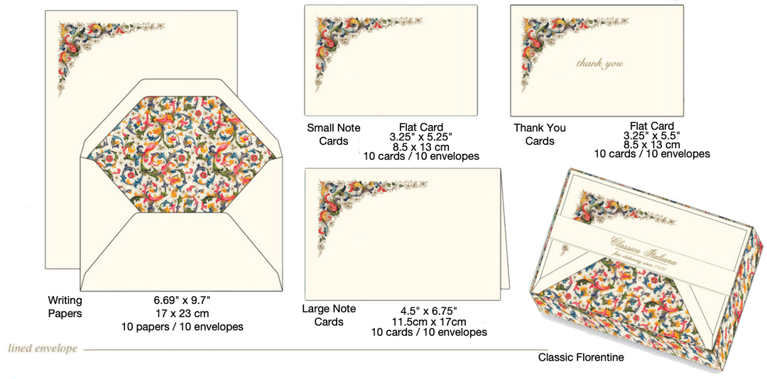 Classic Florentine Collection | Rossi 1931 Italian Stationery