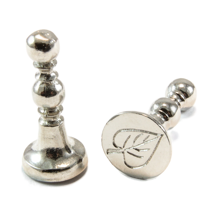 1/2" Broad Leaf Mini Design Wax Seal Stamp-LetterSeals.com