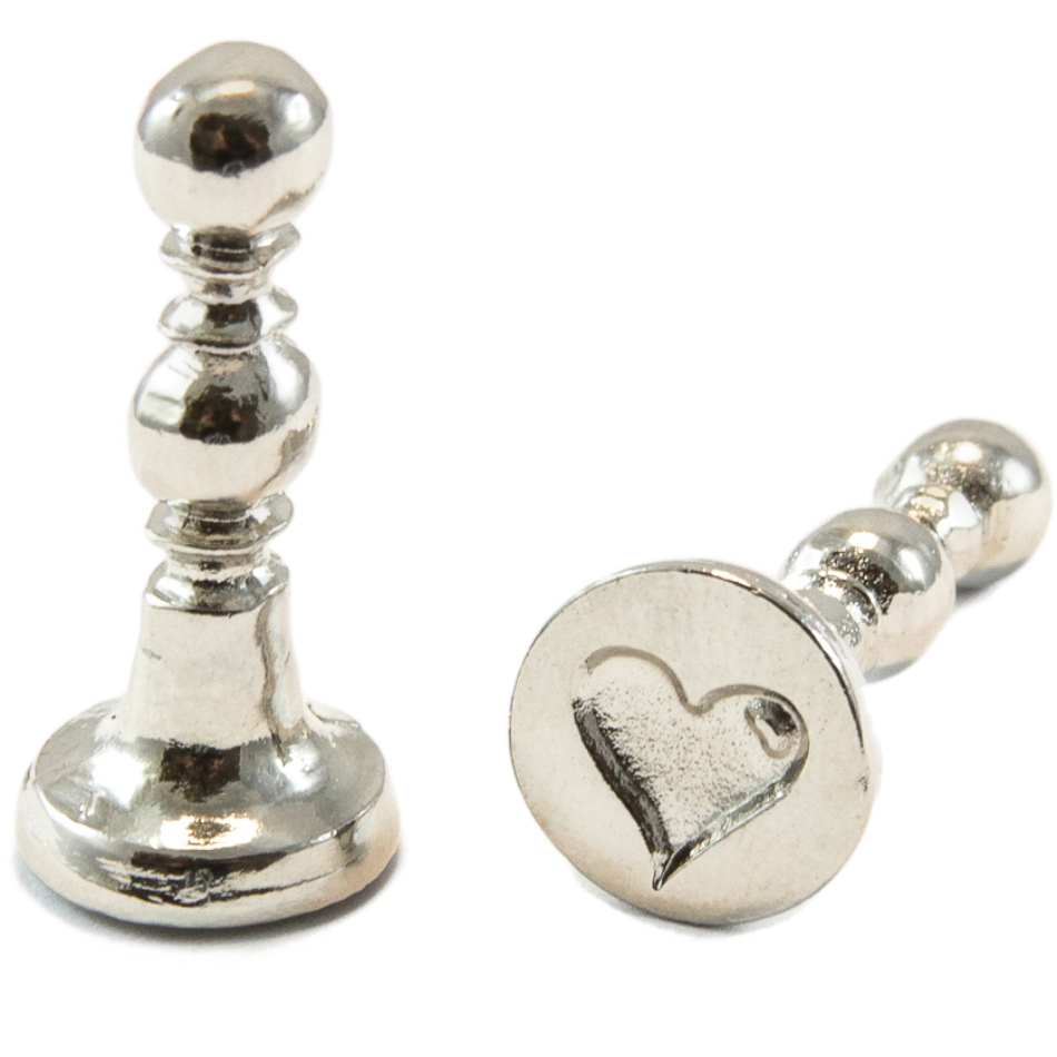 1/2" Heart Mini Design Wax Seal Stamp-LetterSeals.com
