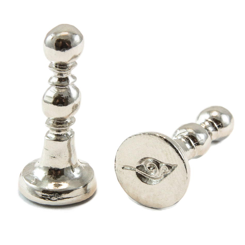 1/2" Leaf Swirl Mini Design Wax Seal Stamp-LetterSeals.com