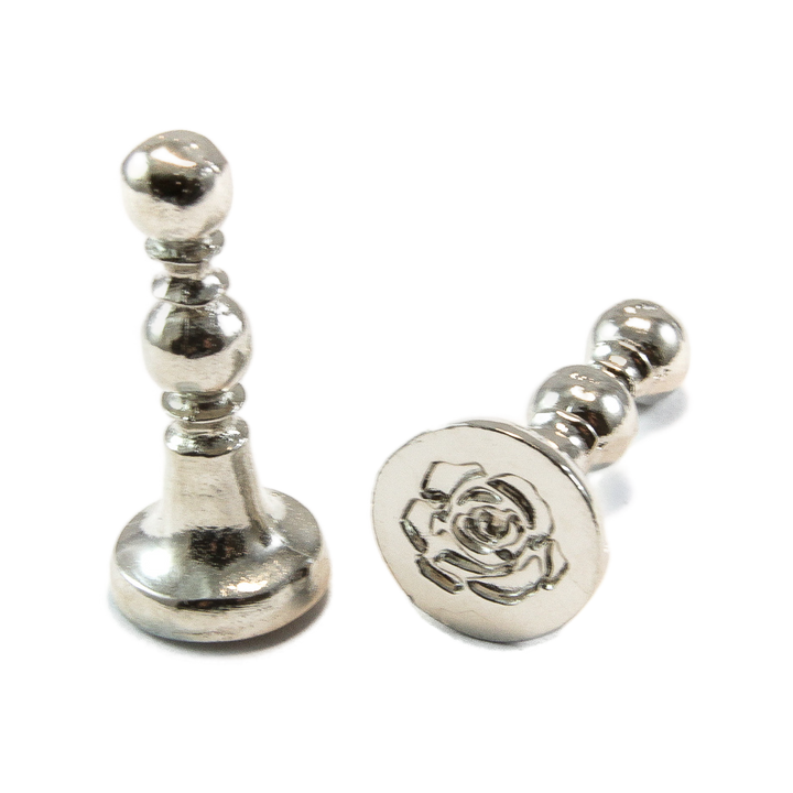 1/2" Rose Mini Design Wax Seal Stamp-LetterSeals.com
