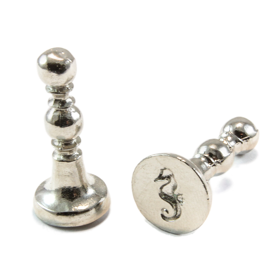 1/2" Seahorse Mini Design Wax Seal Stamp-LetterSeals.com
