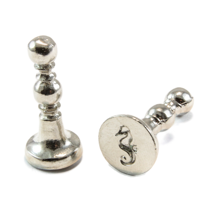 1/2" Seahorse Mini Design Wax Seal Stamp-LetterSeals.com