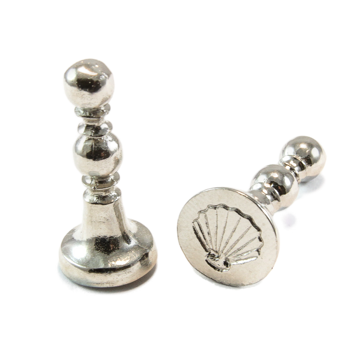 1/2" Shell Mini Design Wax Seal Stamp-LetterSeals.com