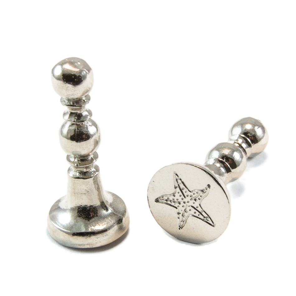 1/2" Starfish Mini Design Wax Seal Stamp-LetterSeals.com