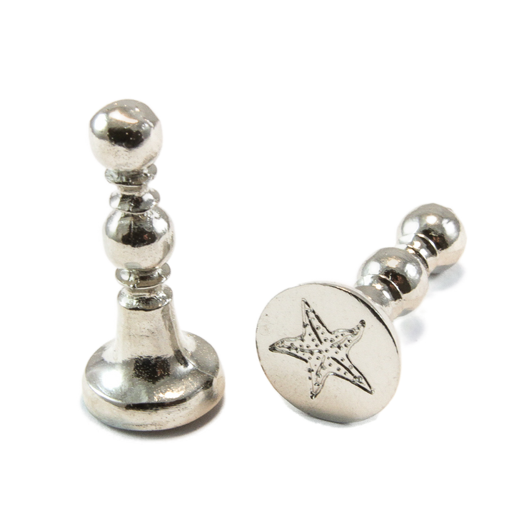 1/2" Starfish Mini Design Wax Seal Stamp-LetterSeals.com