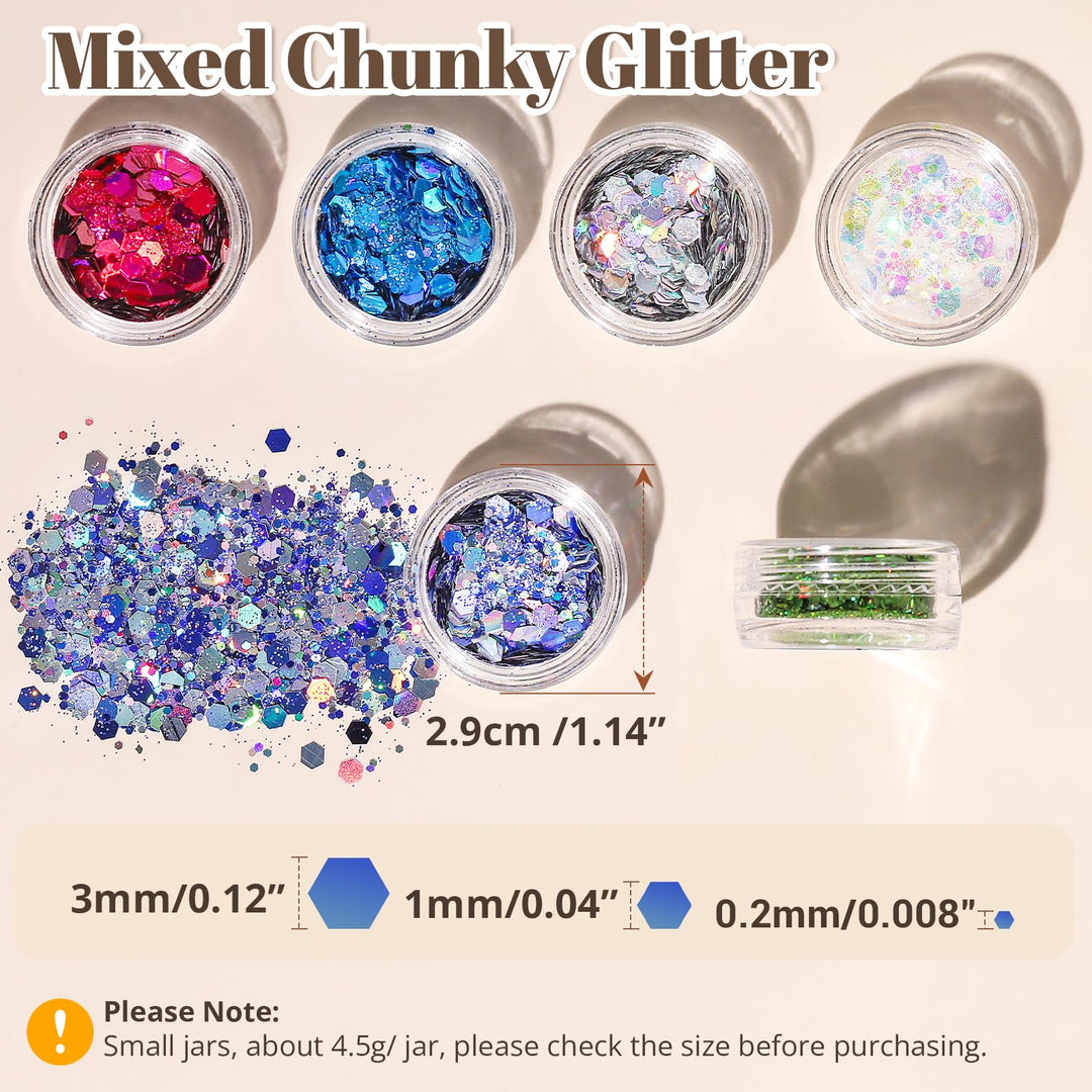 24 Colors Glitter for Wax Seals-LetterSeals.com
