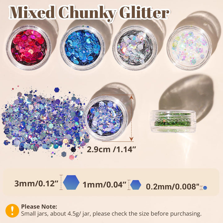 24 Colors Glitter for Wax Seals-LetterSeals.com