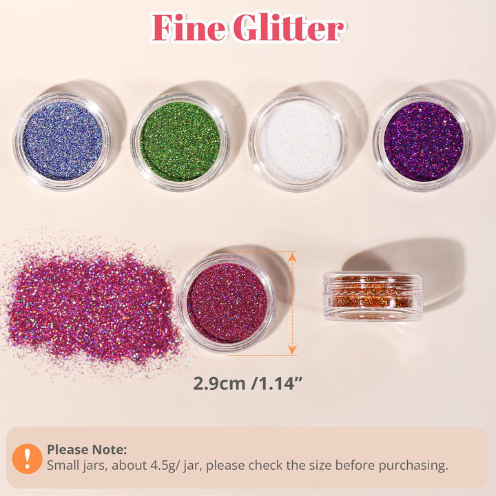 24 Colors Glitter for Wax Seals-LetterSeals.com