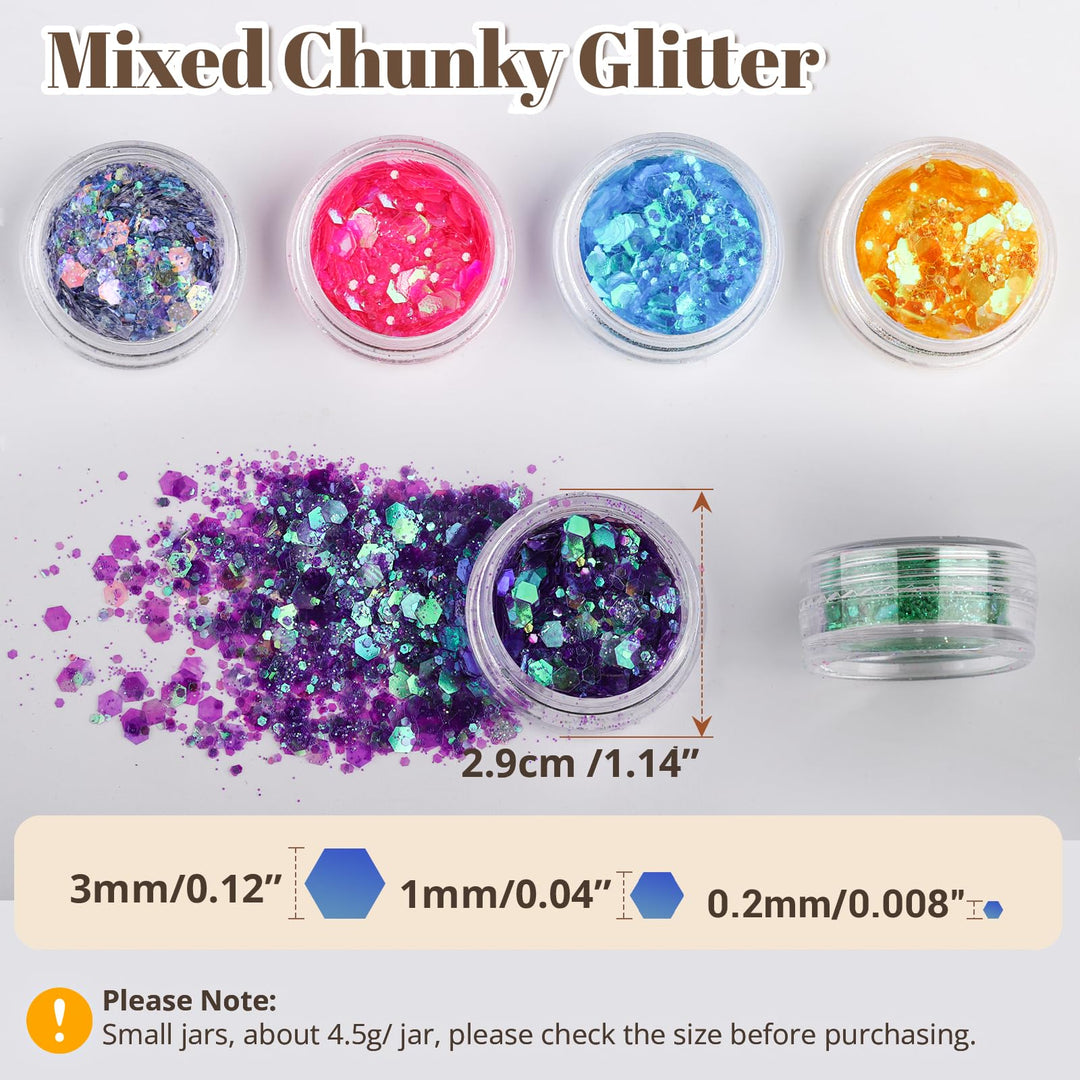 24 Colors Glitter for Wax Seals-LetterSeals.com