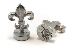 3/4" Angel + Horn & Stars Classic Design Wax Seal Stamp-LetterSeals.com