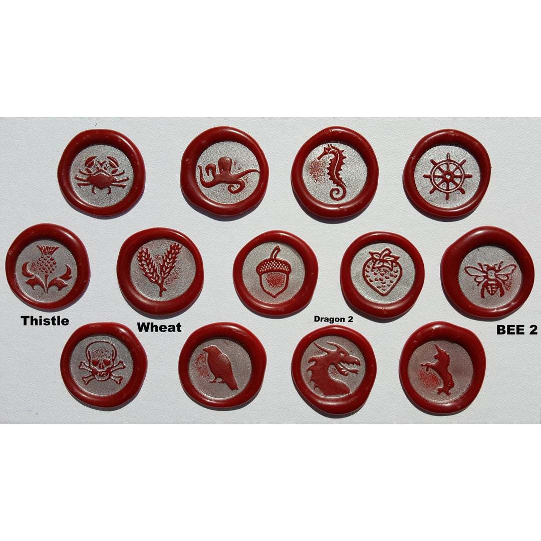 3/4" Classic Designs Wax Seal Stamps | 60+ Seasonal Designs-LetterSeals.com