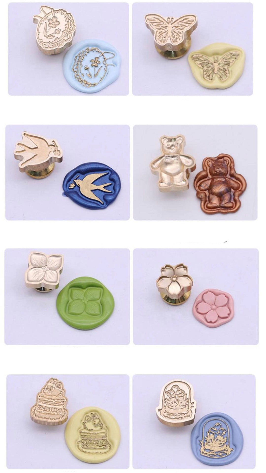 Mini 3D Heart Wax Stamp