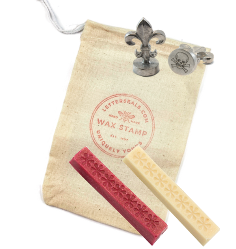 Classic Design Wax Stamp + Wax Set- Made in USA- LetterSeals.com