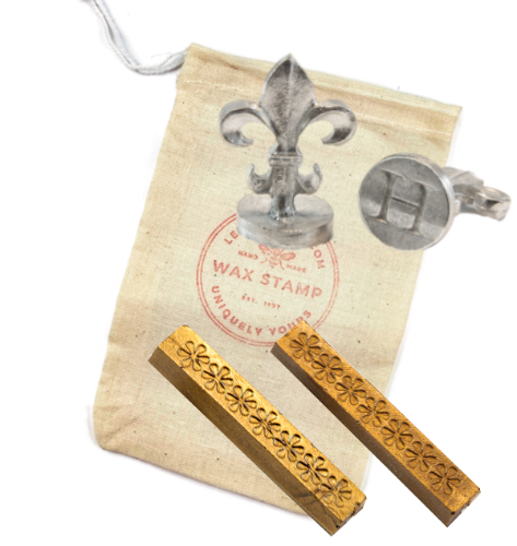 Classic Initial Wax Stamp + Wax Set- Made in USA- LetterSeals.com