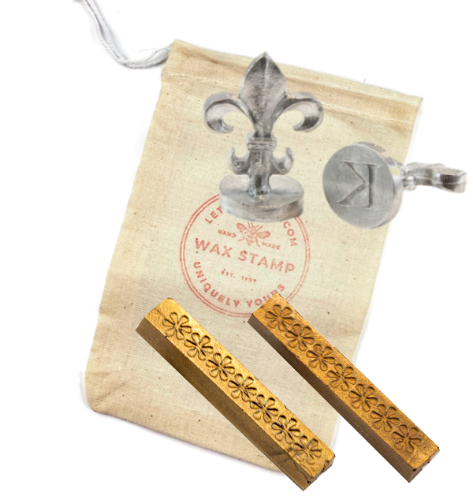 Classic Initial Wax Stamp + Wax Set- Made in USA- LetterSeals.com
