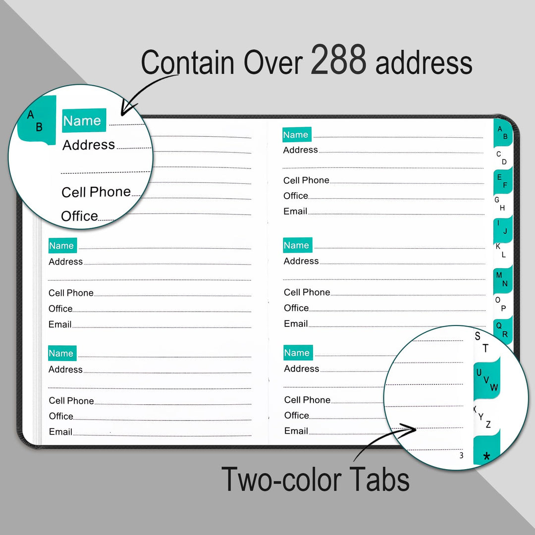 Address &amp; Phone Book, Hardcover