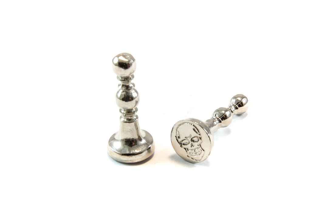 1/2" Skull Mini Designs Wax Seal Stamp- Made in USA- LetterSeals.com