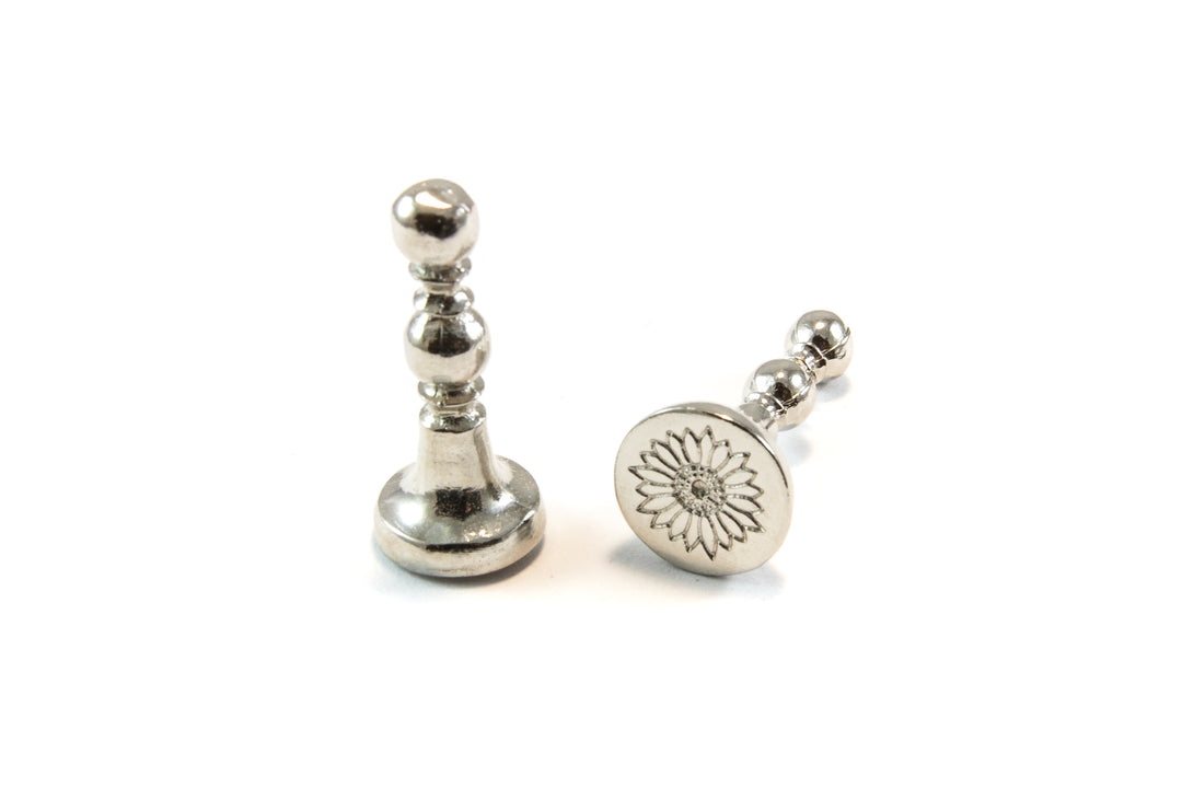 1/2" Sunflower Mini Designs Wax Seal Stamp- Made in USA- LetterSeals.com