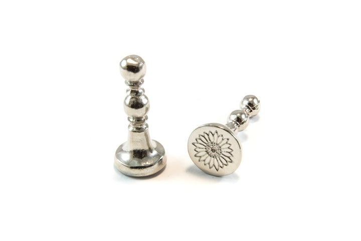 1/2" Sunflower Mini Designs Wax Seal Stamp- Made in USA- LetterSeals.com