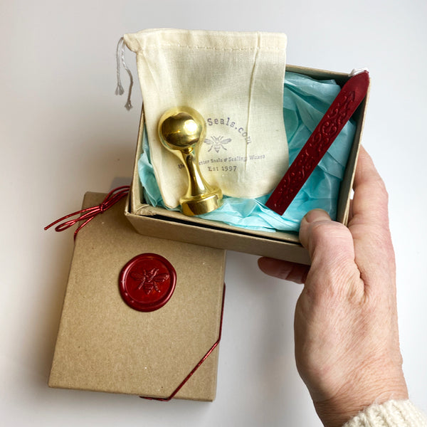 Add a Gift Box + Sealing Wax-LetterSeals.com