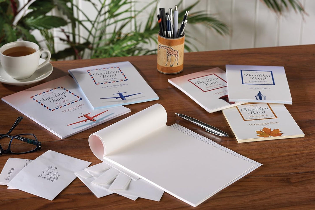 Airmail Envelope - Blue (Pack of 20)-LetterSeals.com