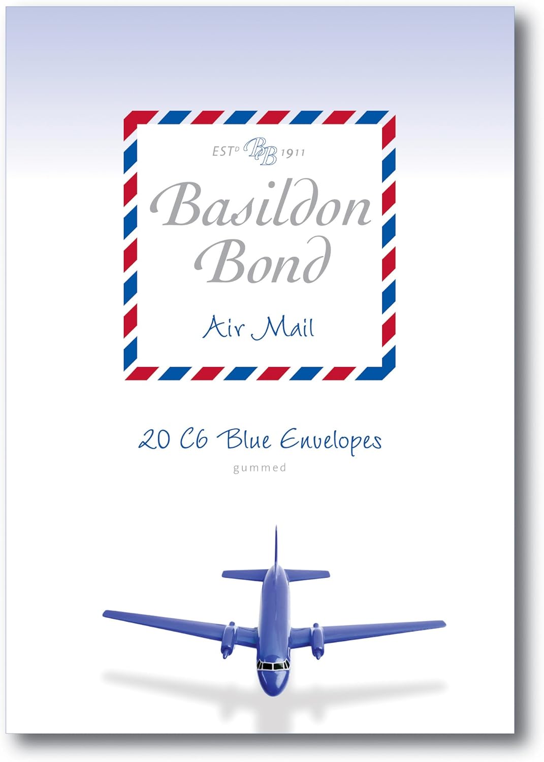 Airmail Envelope - Blue (Pack of 20)-LetterSeals.com